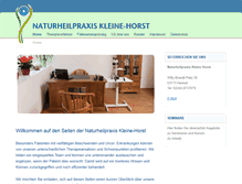 Tablet Screenshot of praxis-kleine-horst.de